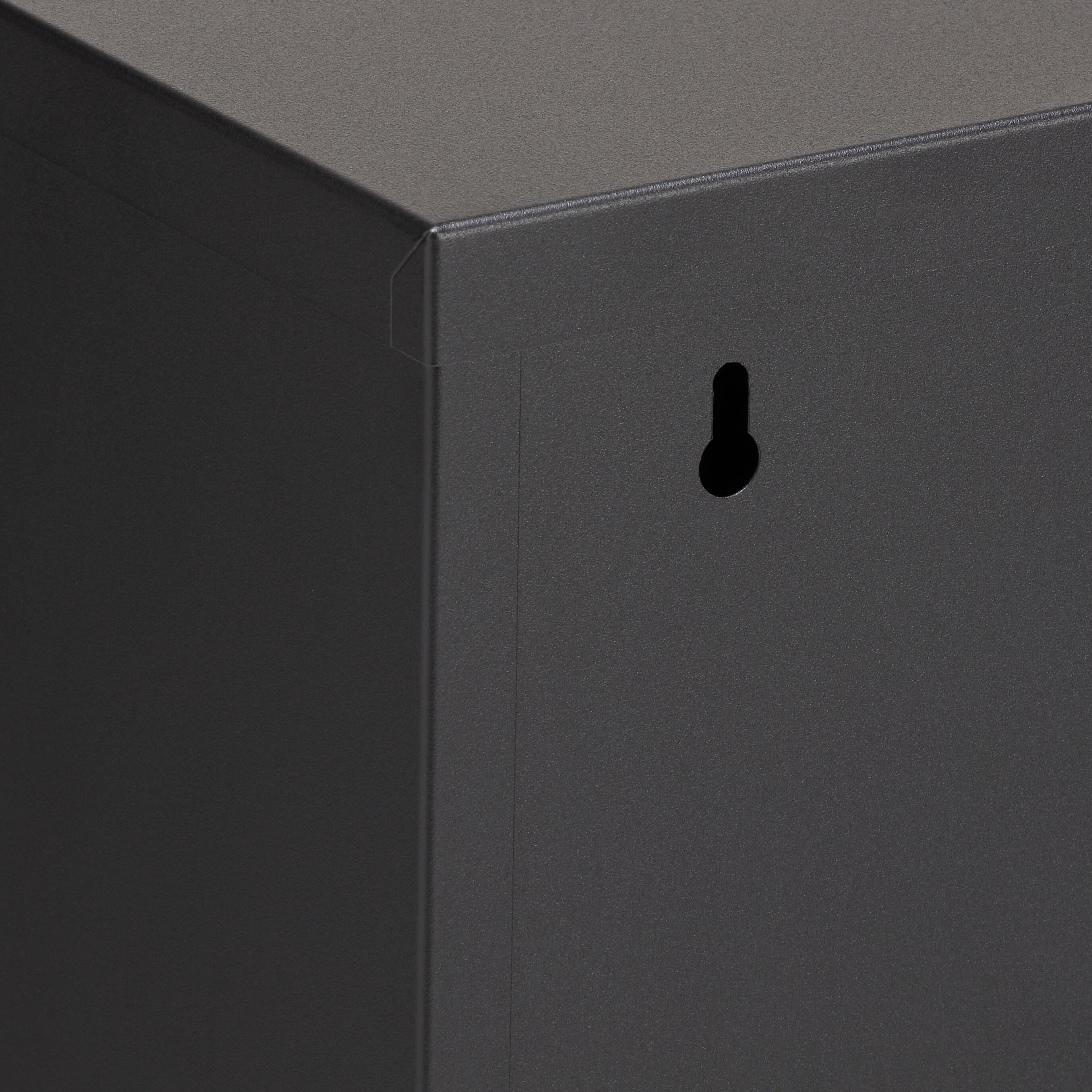 TOBEY Schuhkippe - Schwarz / B: 50.0 cm x T: 15.0 cm x H: 103.5 cm