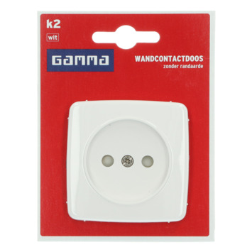 GAMMA K2 Enkel Stopcontact Wit