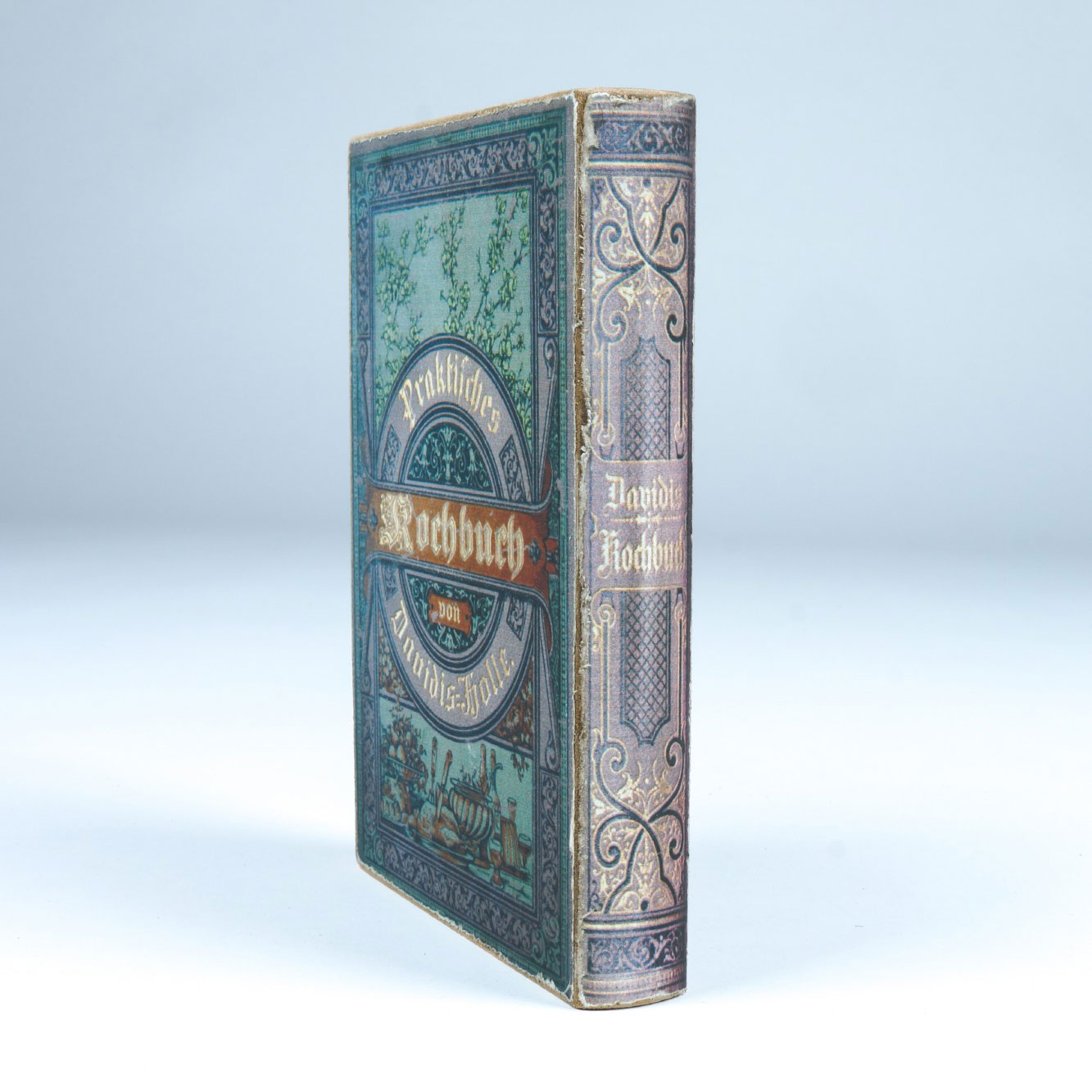 Buchhülle 'Praktisches Kochbuch', T 3 cm, B 14 cm, H 21 cm von fischer's lagerhaus