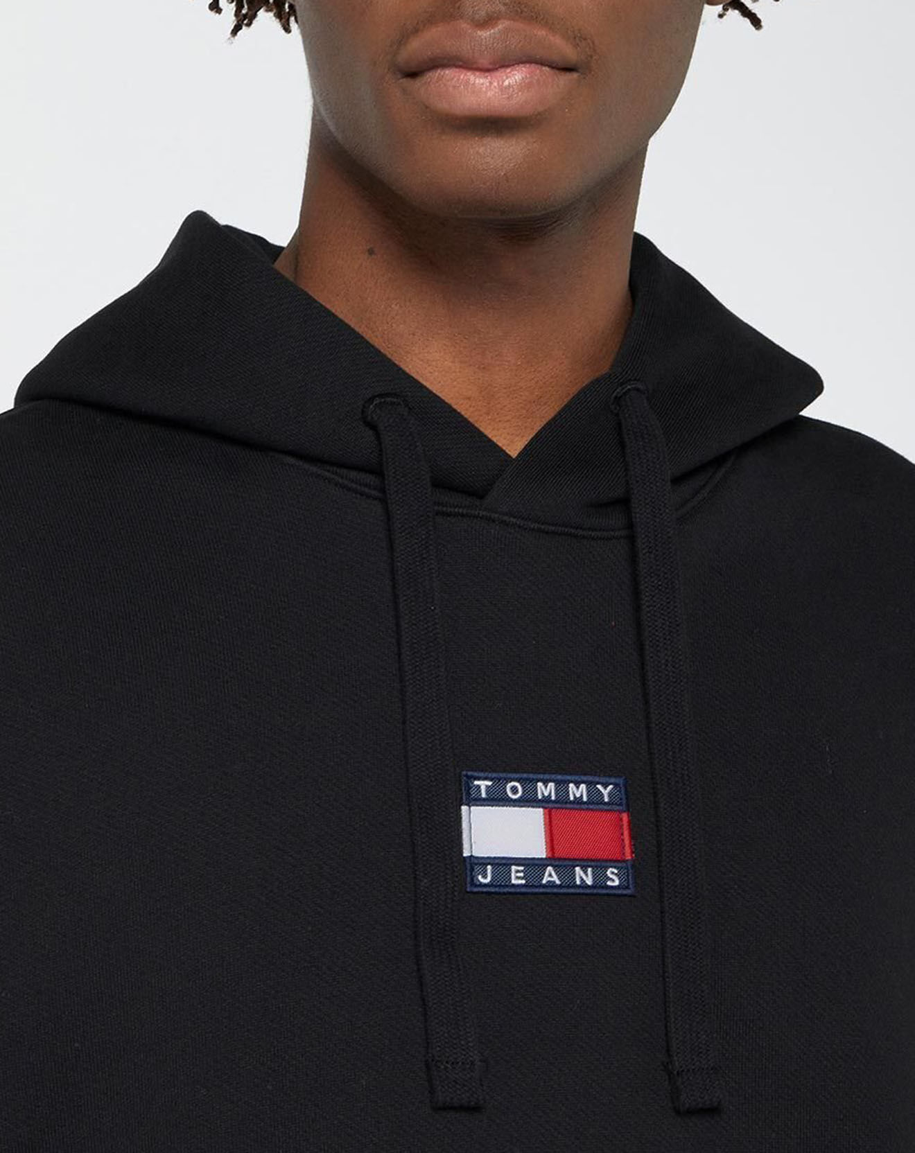 Tommy Jeans Sweat à capuche Tommy Badge noir