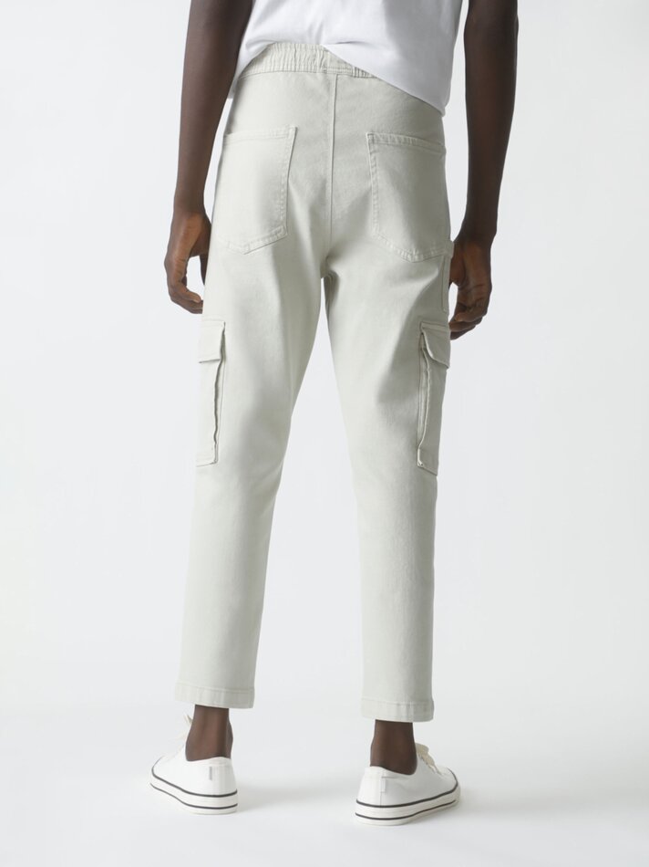 Calça jogger cargo - Off-white