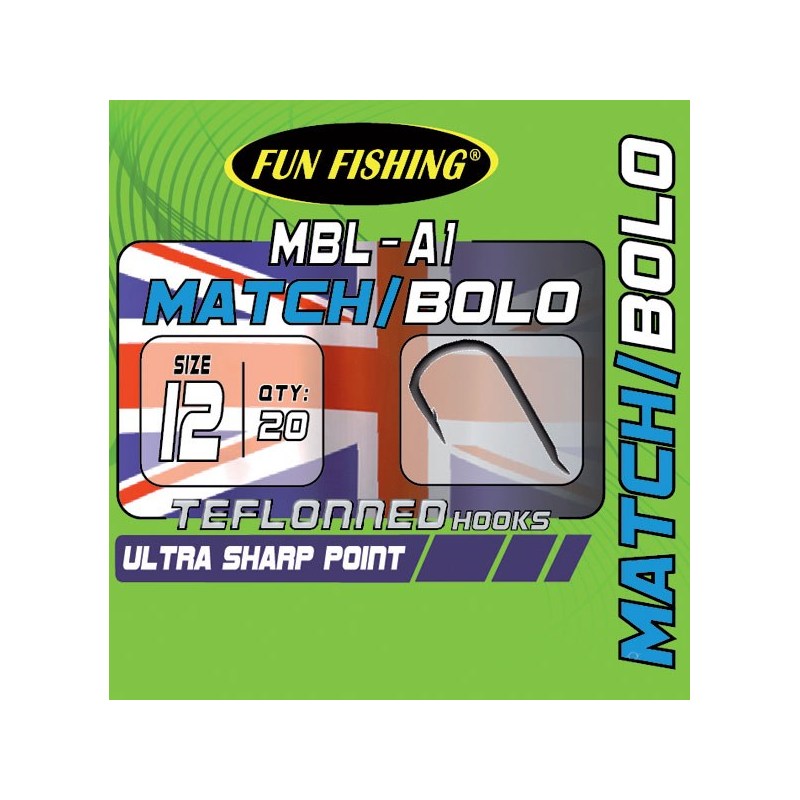 Hamecon Anglaise Fun Fishing Mbl-A1 - Par 20