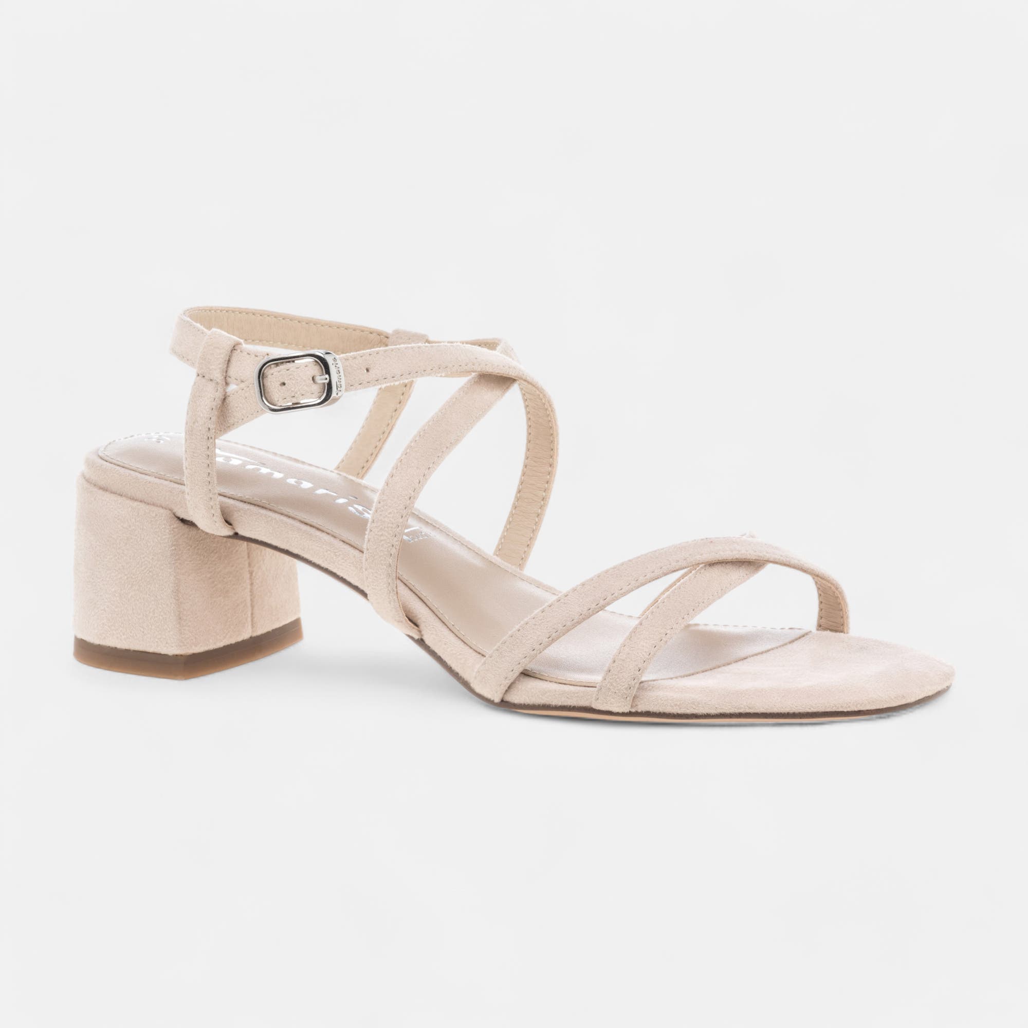 Nu-pieds à talon Femme beige