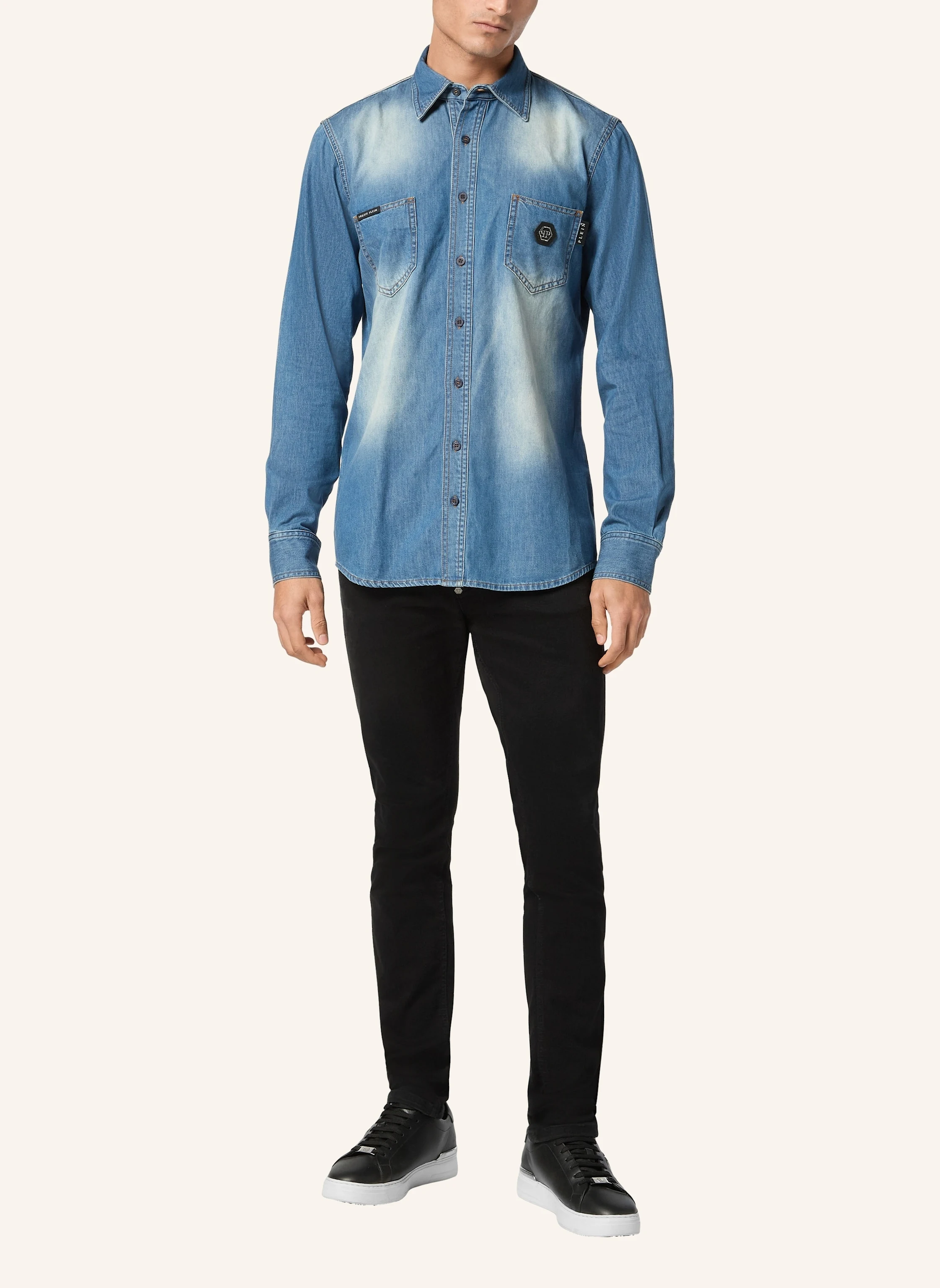 PHILIPP PLEIN PHILIPP PLEIN Jeanshemd SKULL&BONES