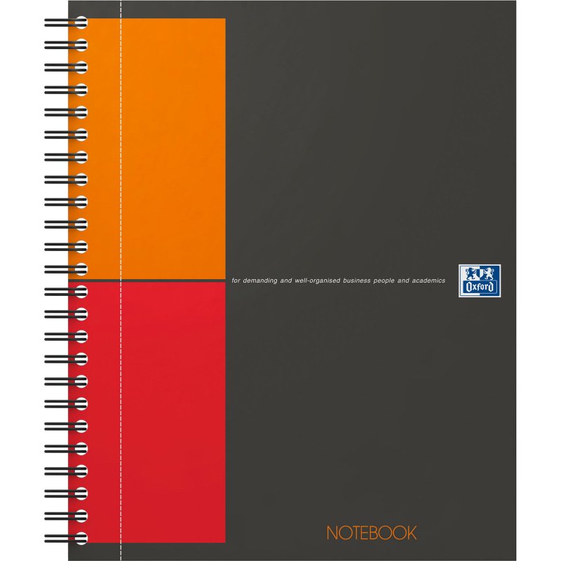 Cahier spirale Oxford International Notebook 17 x 22 cm - petits carreaux - 160 pages