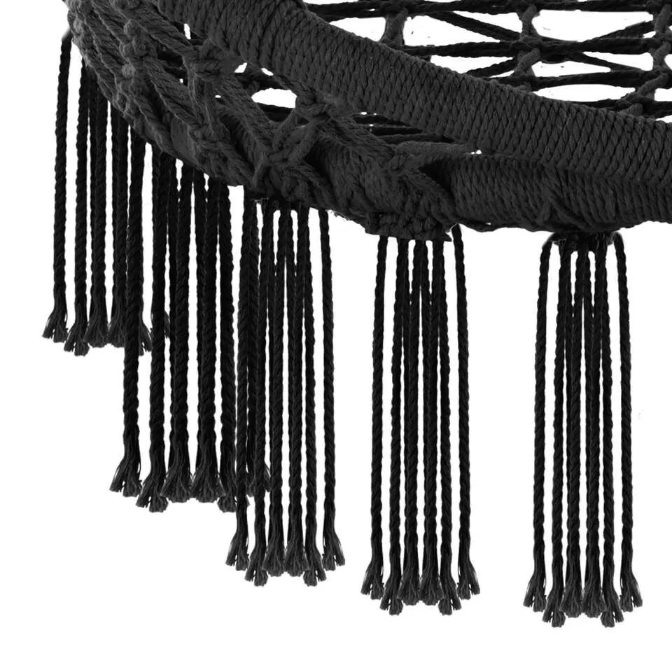 tectake Hangstoel Samira, Zwart
