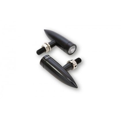 Clignotant Highsider MONO BULLET LONG LED (La paire) Universel - Noir