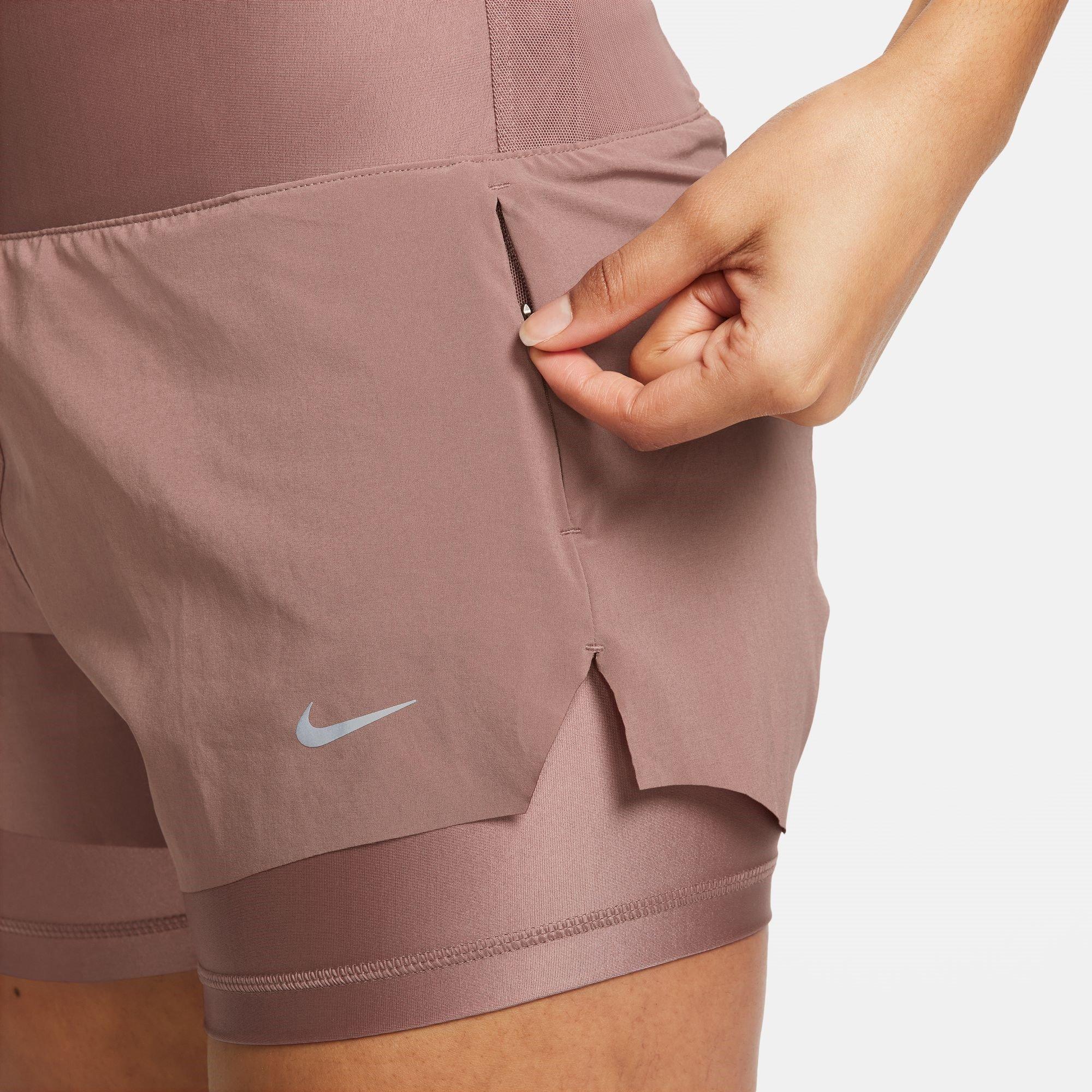 Nike Dri FIT Swift Womens Mid Rise 3 2 in 1 Shorts