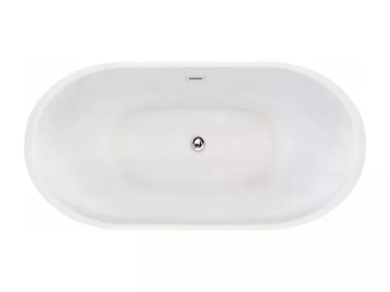 Baignoire îlot design ovale FINDLAY blanche 149 cm