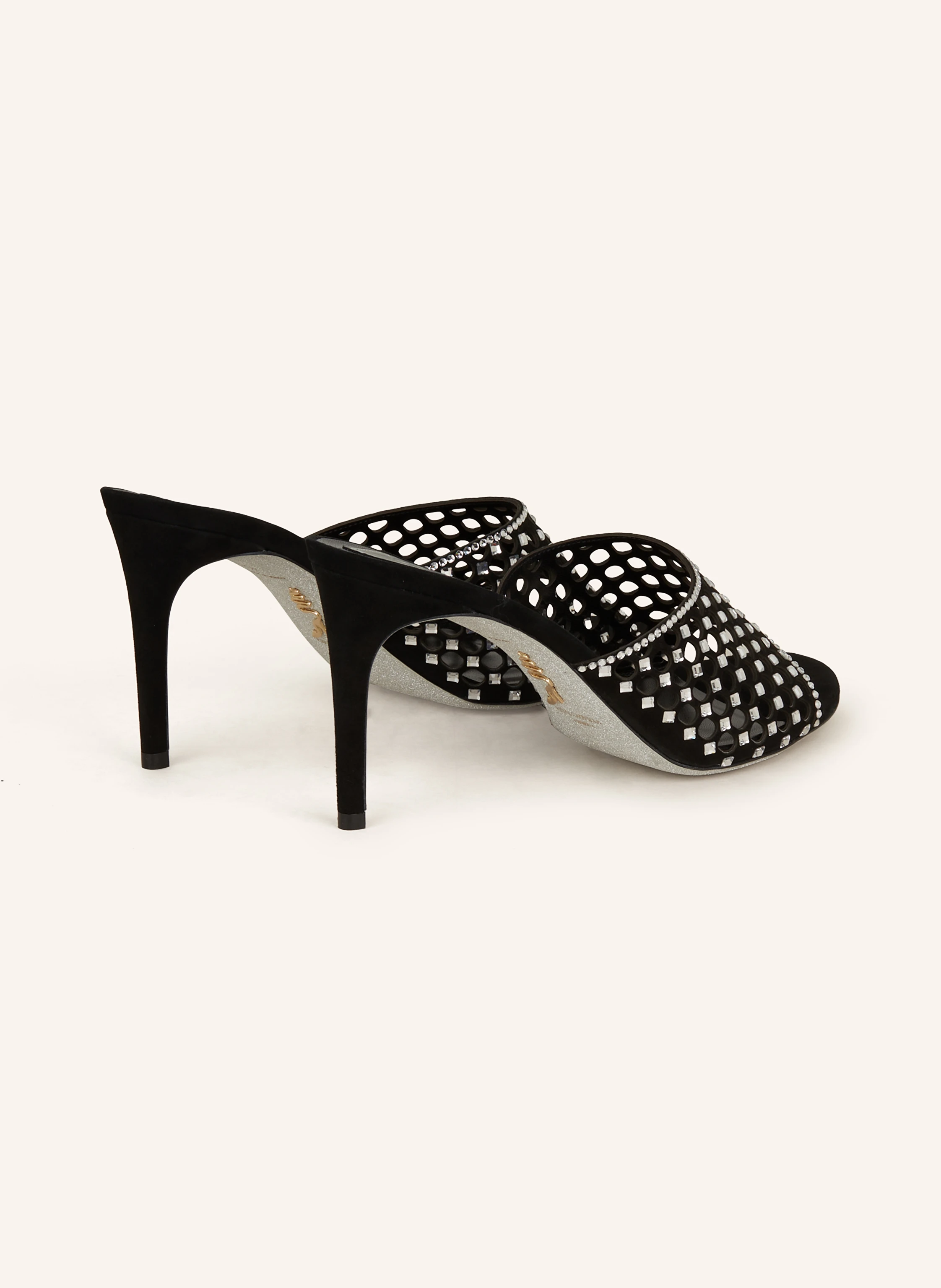 RENE CAOVILLA Mules mit Schmucksteinen
