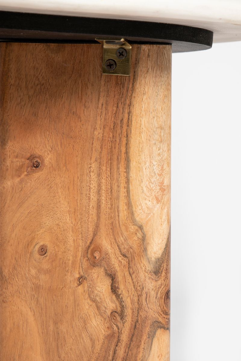Sissy-Boy Houten koffietafel met marmer blad klein