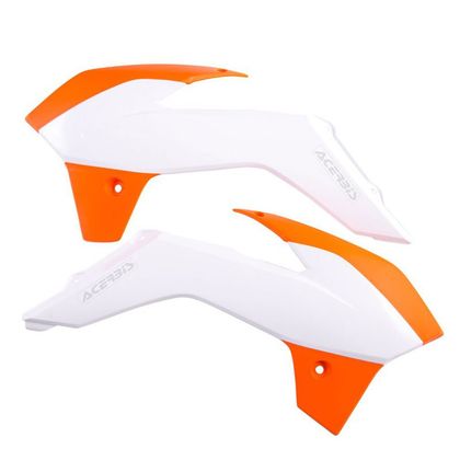 Ouie de radiateur Acerbis Orange blanc