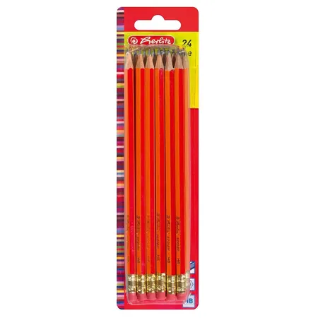 Herlitz Bleistifte Scolair HB Tip FSC, 24 Stück