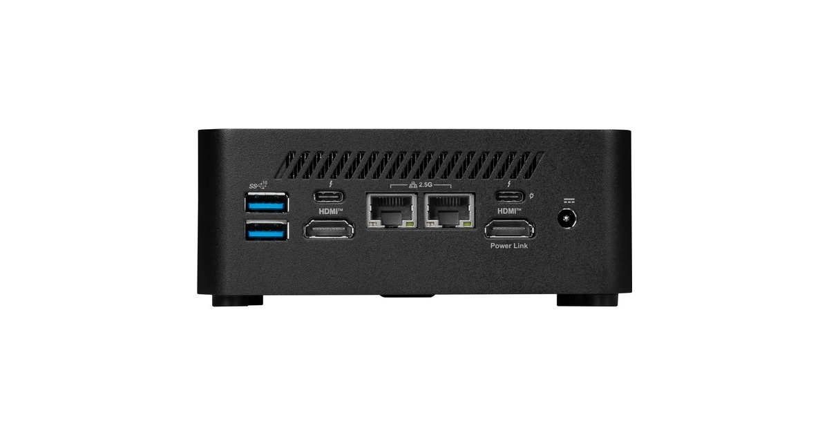 MSICubi NUC 13MQG-062EU pc-systeem  (Zwart | Core i5-1345U | Intel Graphics | 16 GB | 512 GB SSD)