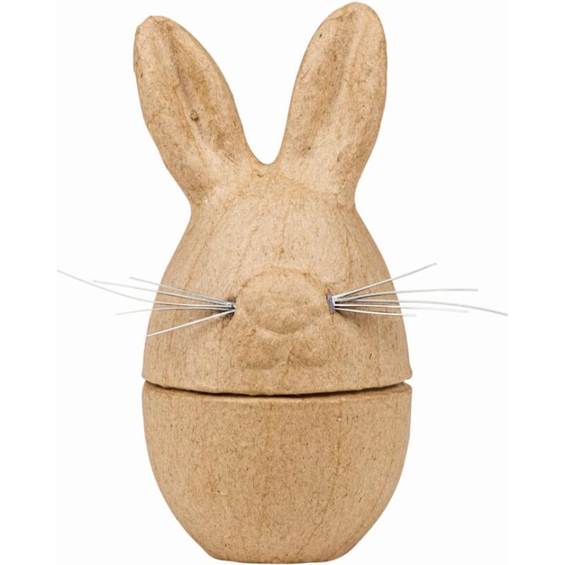 Boîte oeuf lapin 6x6x12 cm - Kraft