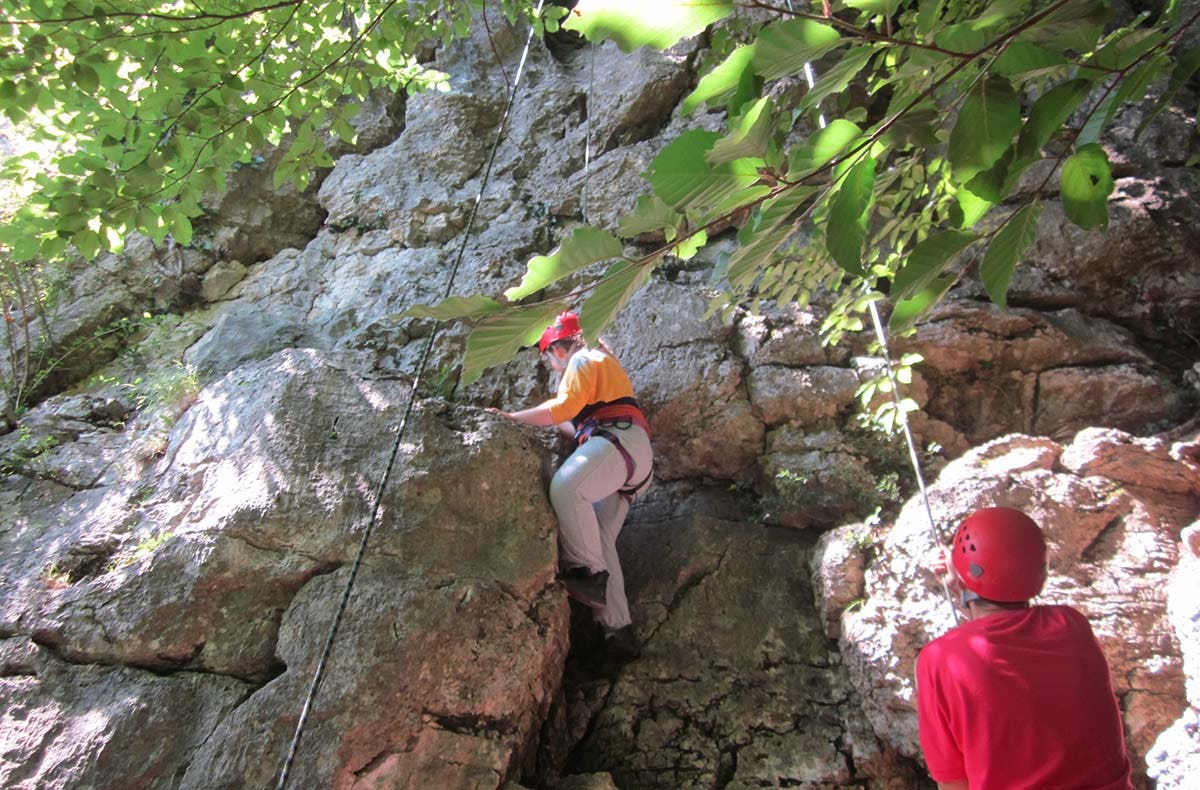 Kletterkurs im Klettergarten - Schwarzwald - climbing in Oberried - Raum Freiburg