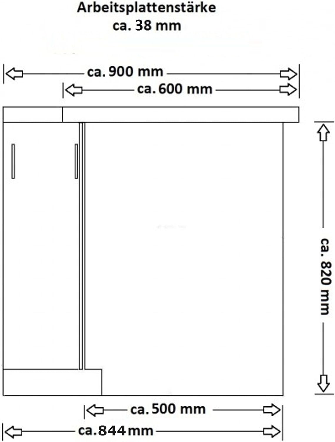 Kuechen-preisbombe Winkelküche Siena 350x290 cm Küchenzeile Einbauküche Eckküche Küche Schwarz matt