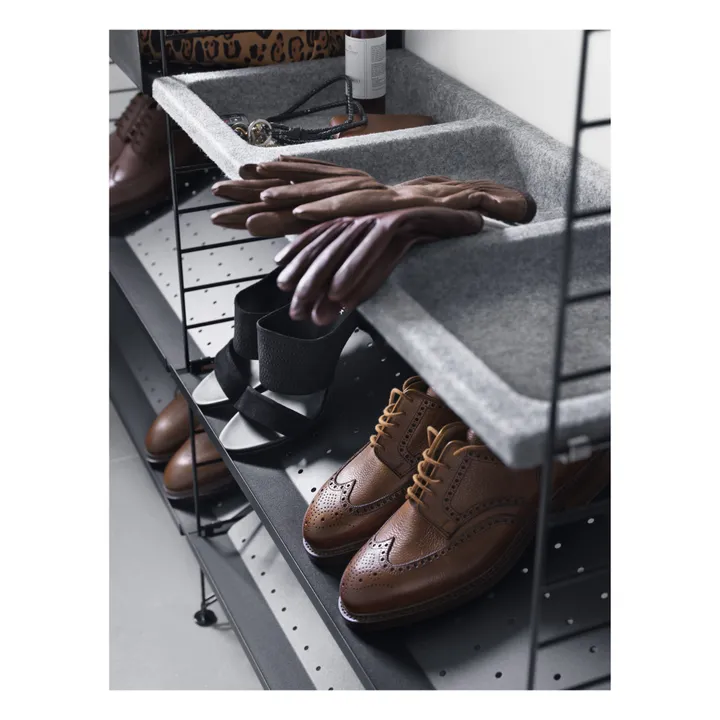 String Furniture Etagère pour chaussures 78x30 cm | Noir
