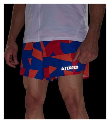 Short adidas Terrex Multi Light 5in Bleu/Orange Homme