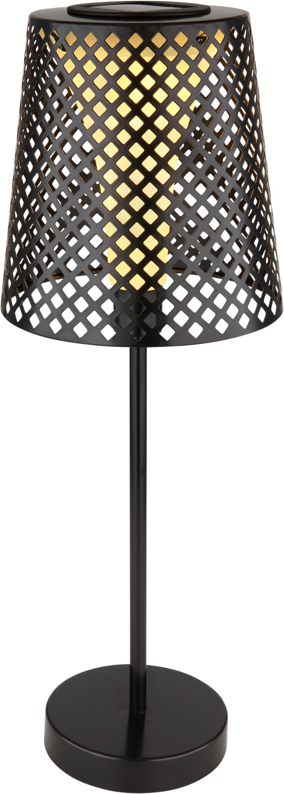 LED-Solarleuchte - schwarz matt - 50 cm hoch