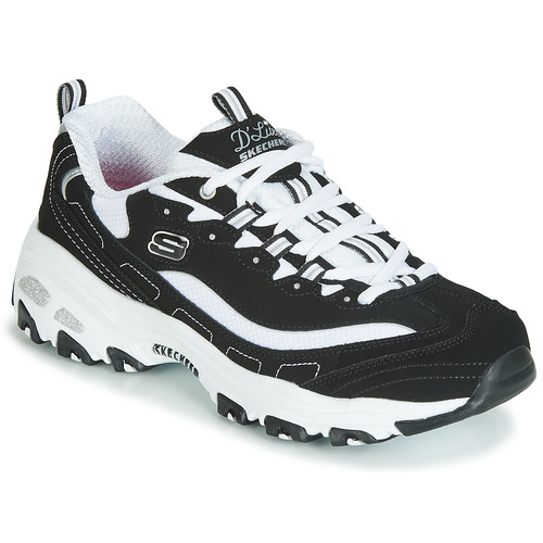 Skechers - D'LITES - Noir / Blanc