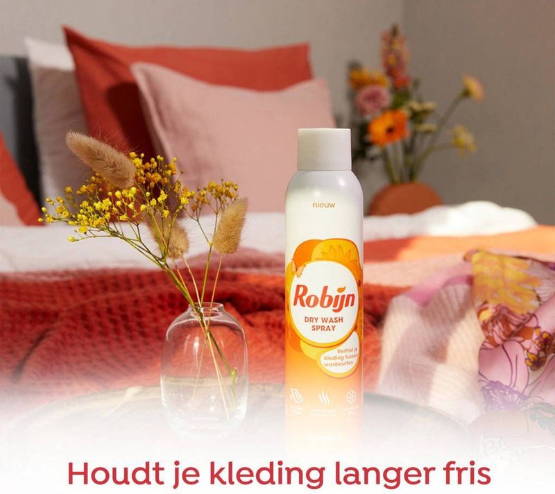 Robijn - Original - Textielverfrisser - 100% Biologisch Afbreekbaar - 6 x 25 Gebruik