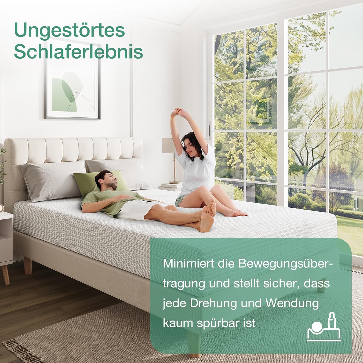 Novilla Matratze 120x200 cm 7 Zonen Tonnentaschenfederkernmatratze Härtegrad H3 Öko-Tex Zertifiziert Taschenfederkern mit Rundum Komfortschaum und Atmungsaktiver Bezug Matratzen Höhe 24 cm