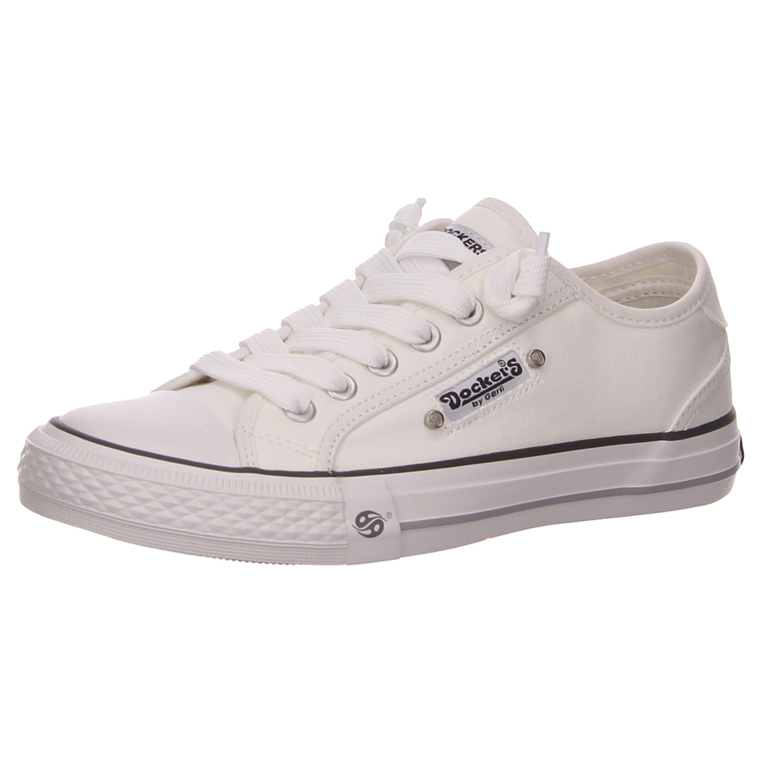 Dockers Schnürhalbschuh weiß weiss/weiss kombi
