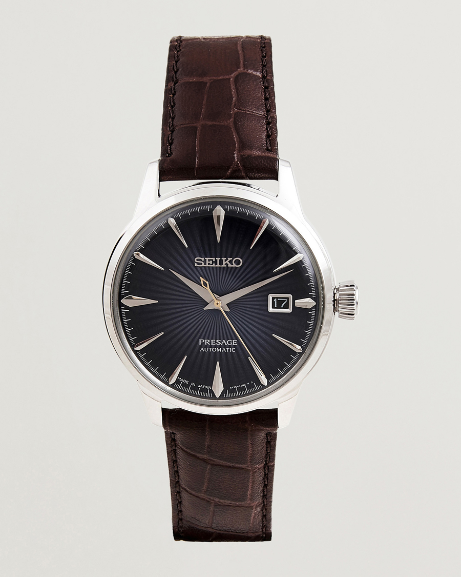 Seiko Presage Automatic Leather 40mm Blue Dial