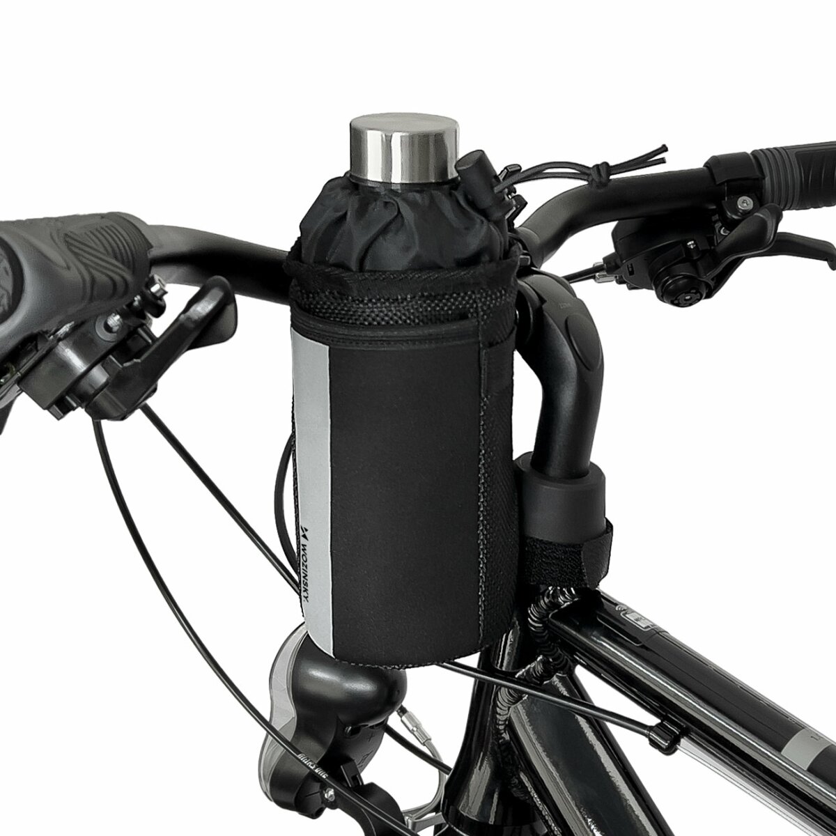 Thermo-Flaschentasche für Fahrrad oder Roller 1l schwarz