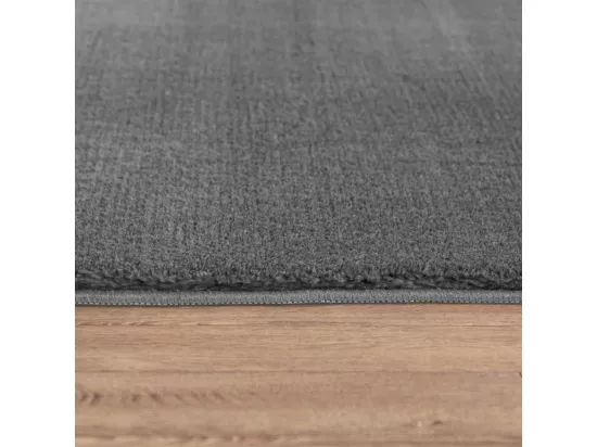 Tapis uni lavable doux - LOFT Gris anthracite 160*160