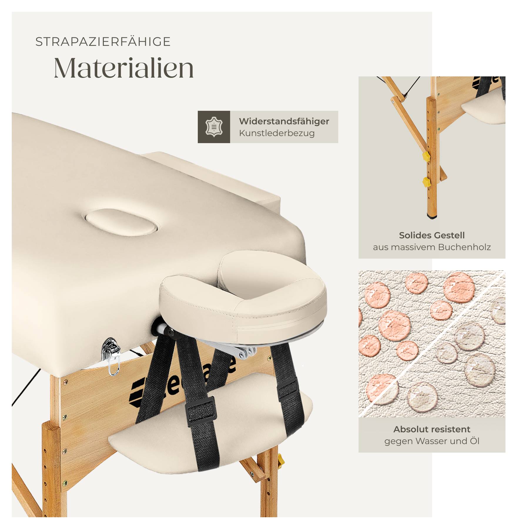 3 Zonen Massageliege