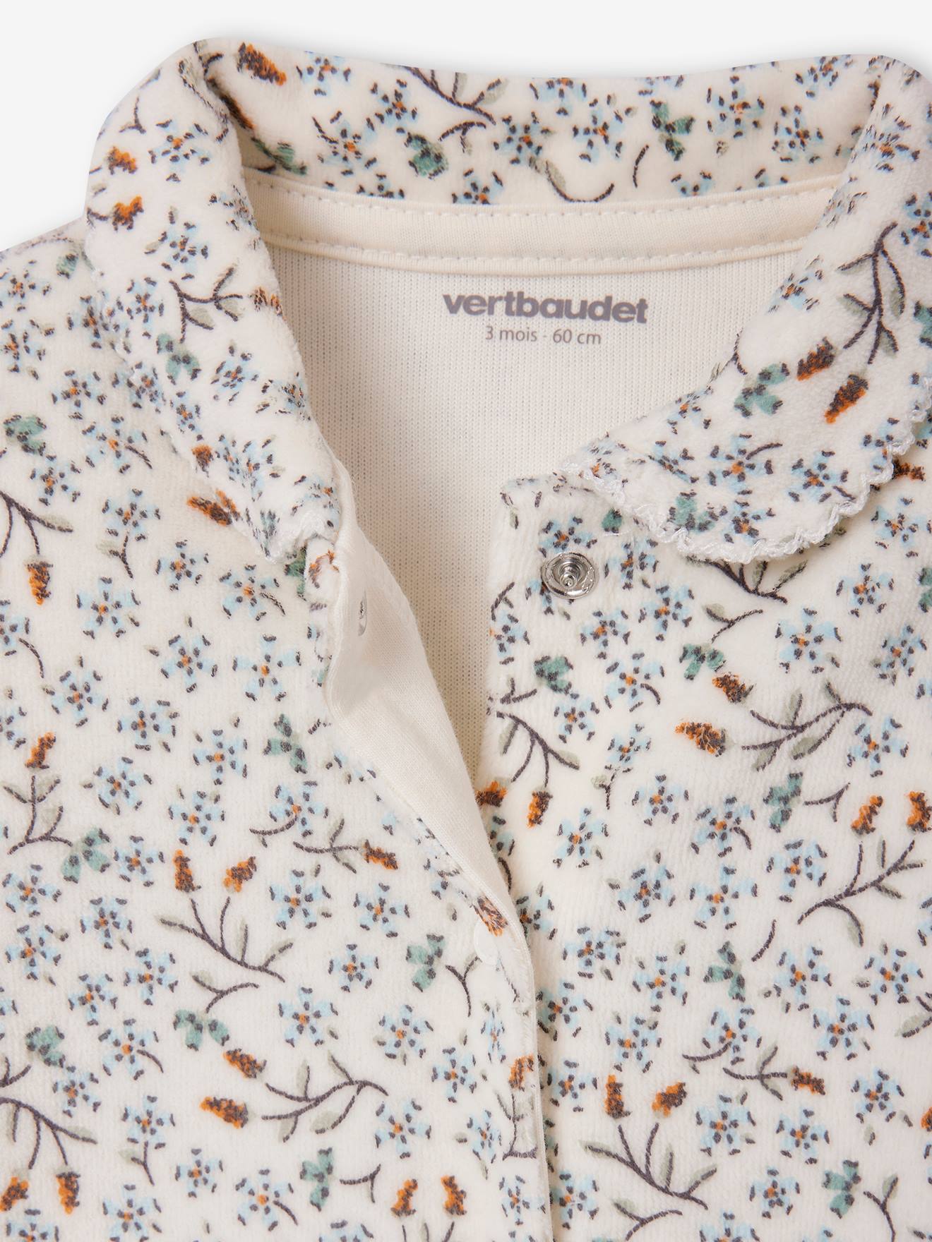Conjunto de 2 macacões de veludo azul claro para bebês