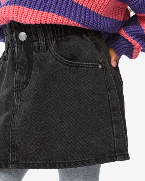 jupe enfant denim gris