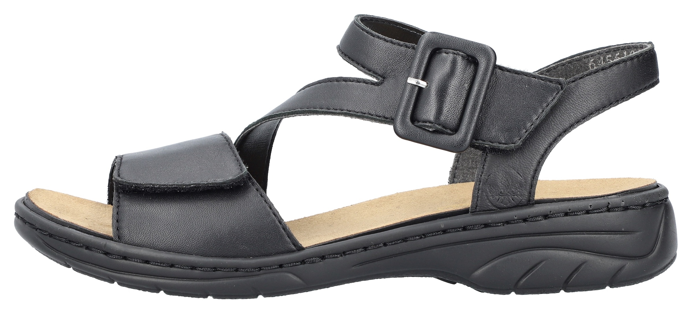 Rieker Sandale  , Sommerschuh, Sandalette, Klettschuh, mit Klettverschluss