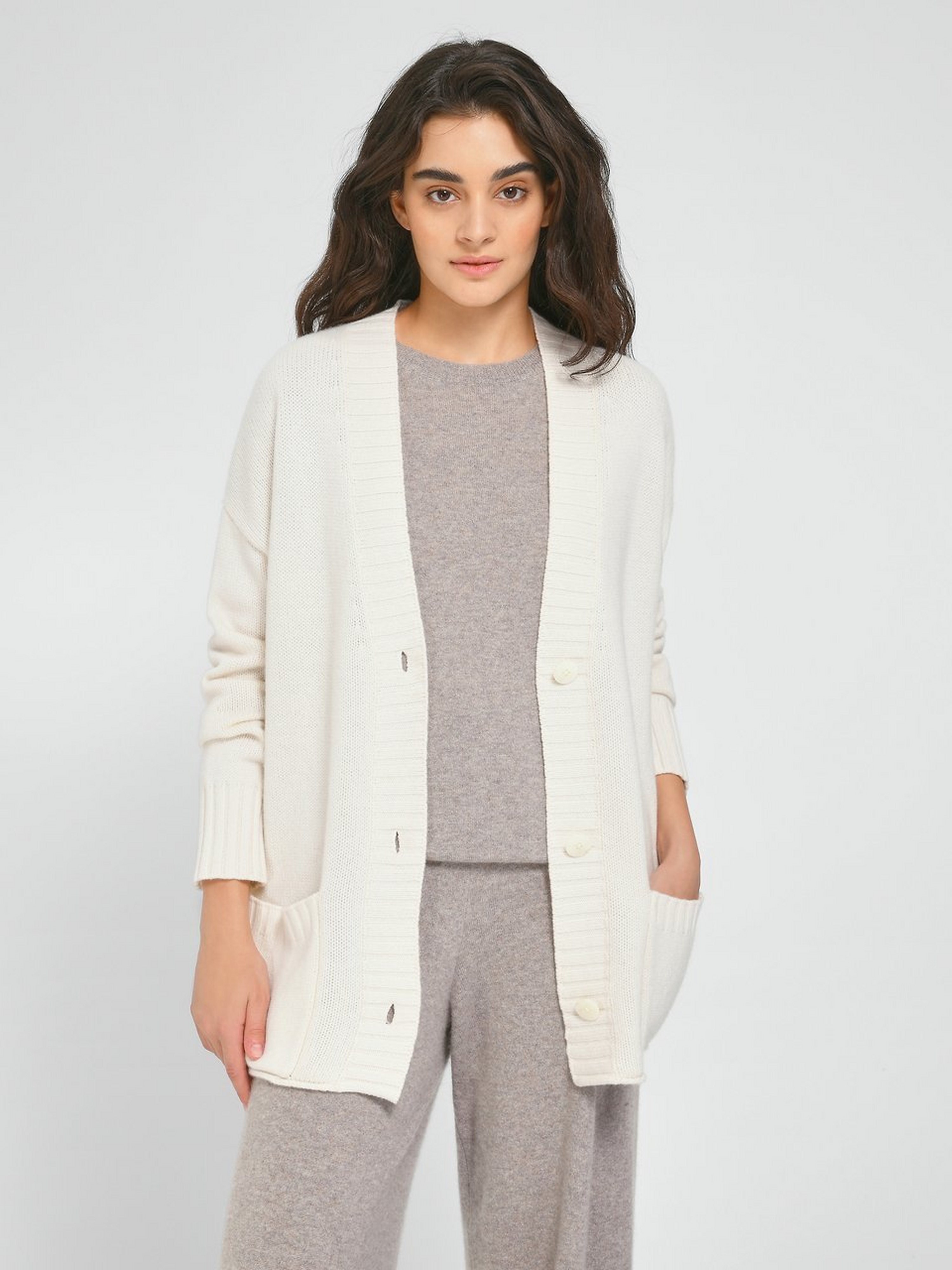 Strickjacke aus 100% Premium-Kaschmir