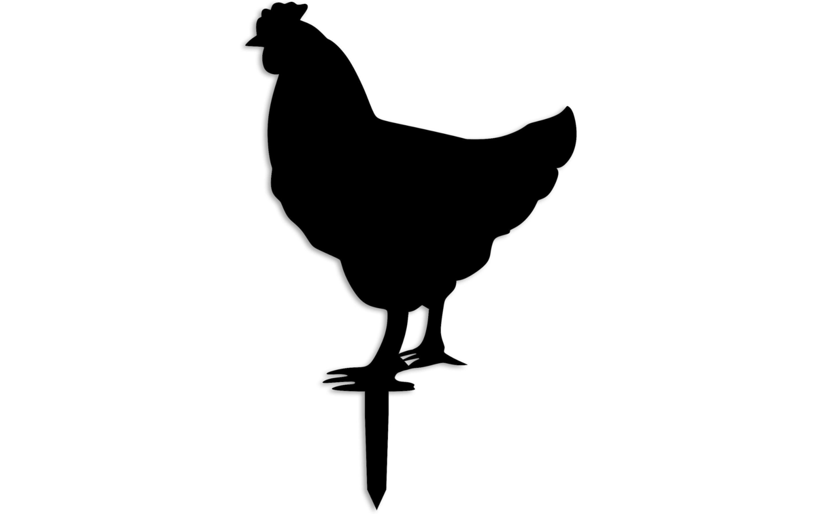 Gartenstecker Chicken 64 x 42 cmGartendekoration