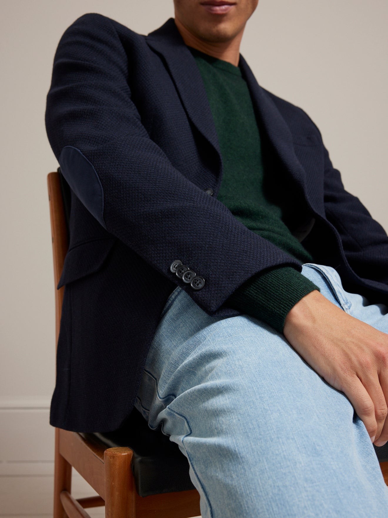 Blazer twill boutons fantaisie homme