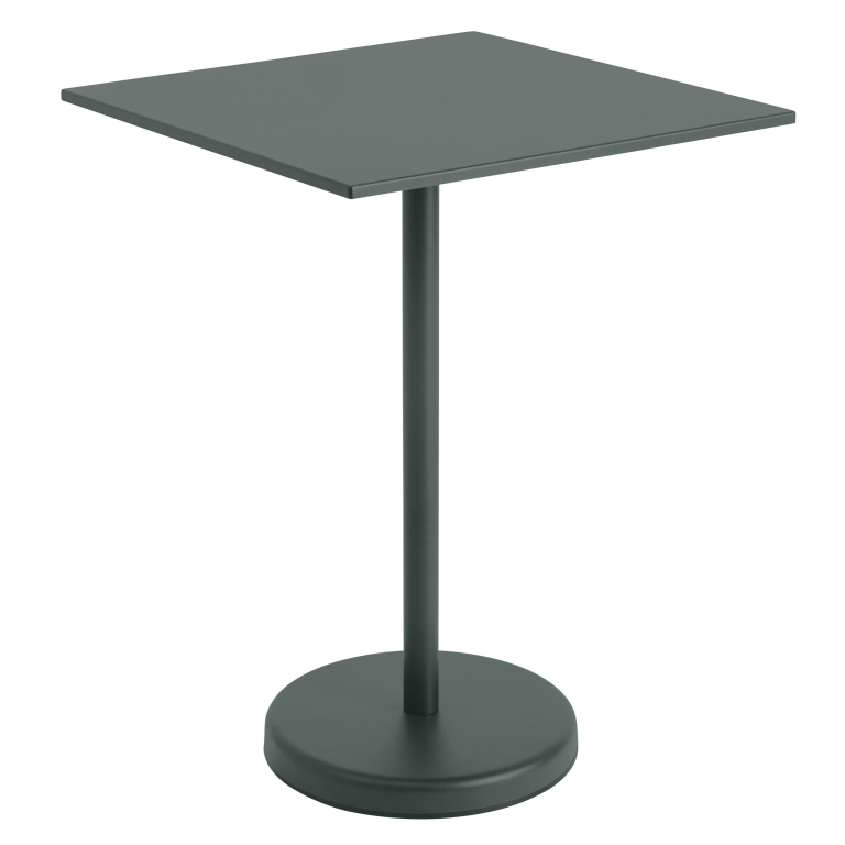 Muuto Linear Steel statafel 70x70x95 Dark Green