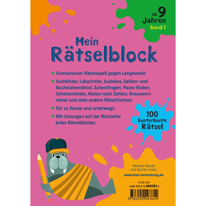 Mein Rätselblock - Band 1 - ab 9 Jahren