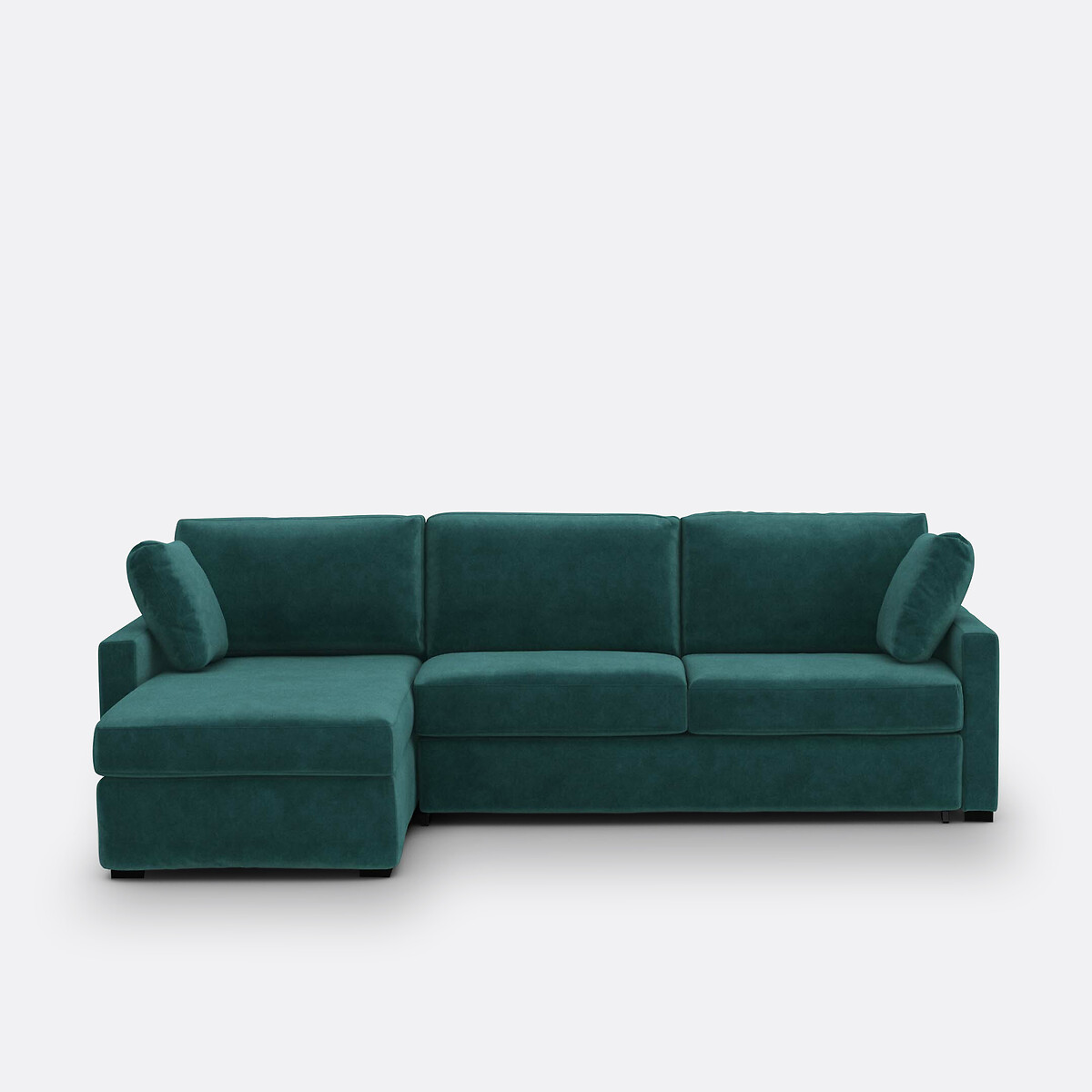 LA REDOUTE INTERIEURS<br>Sofá-cama de canto em veludo de espuma premium HR Timor