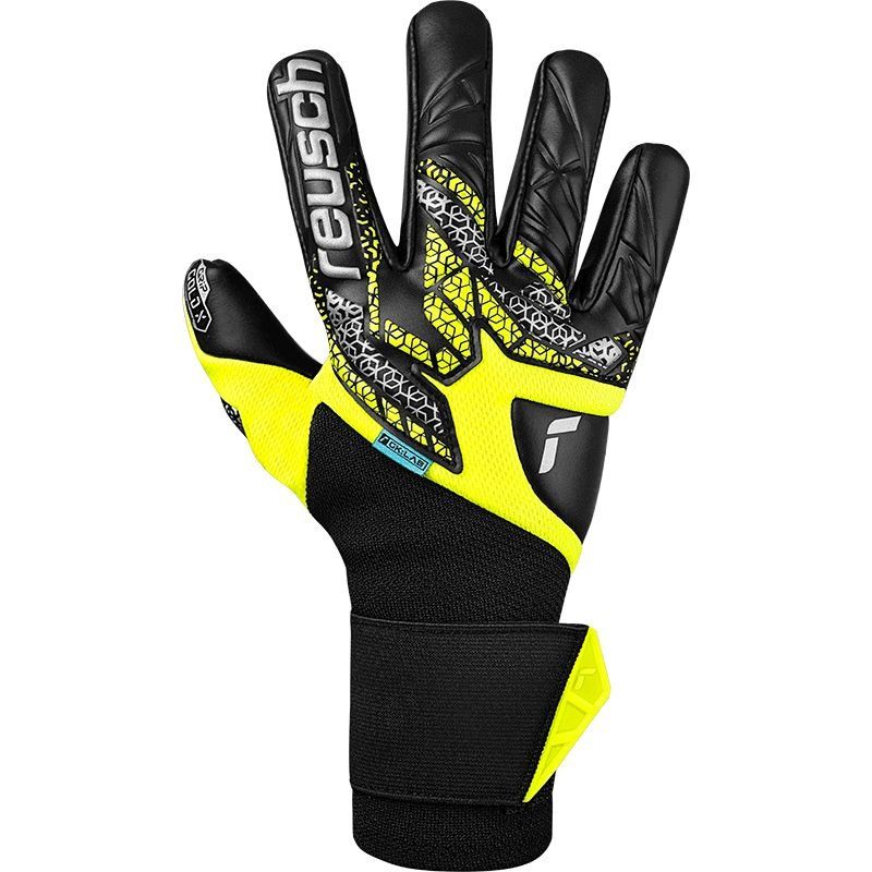 Reusch Gants de Gardien Attrakt Gold X NC Gravity GK:LAB - Jaune/Argenté/Noir