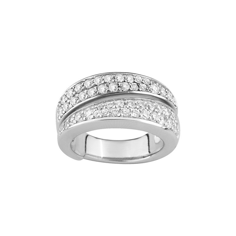 Bague femme - Oxyde de zirconium - Argent 925