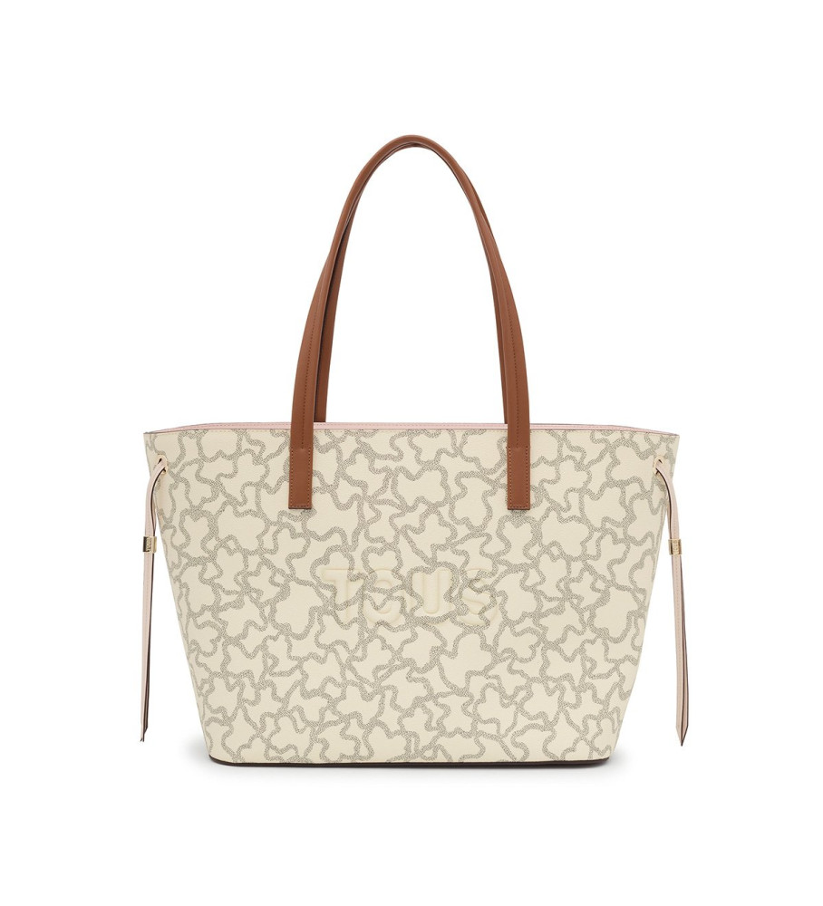 Bolsa Tote Grande Bege Tous Kaos Icon