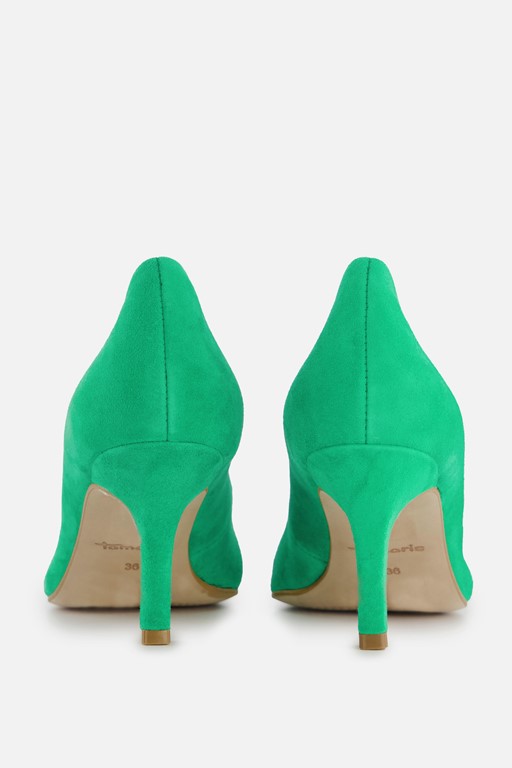 Tamaris Pumps groen Leer