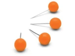 Nobo 1905329, Oransje, Metall, Plast, 6 mm, 13 mm, 100 stykker, 58 mm