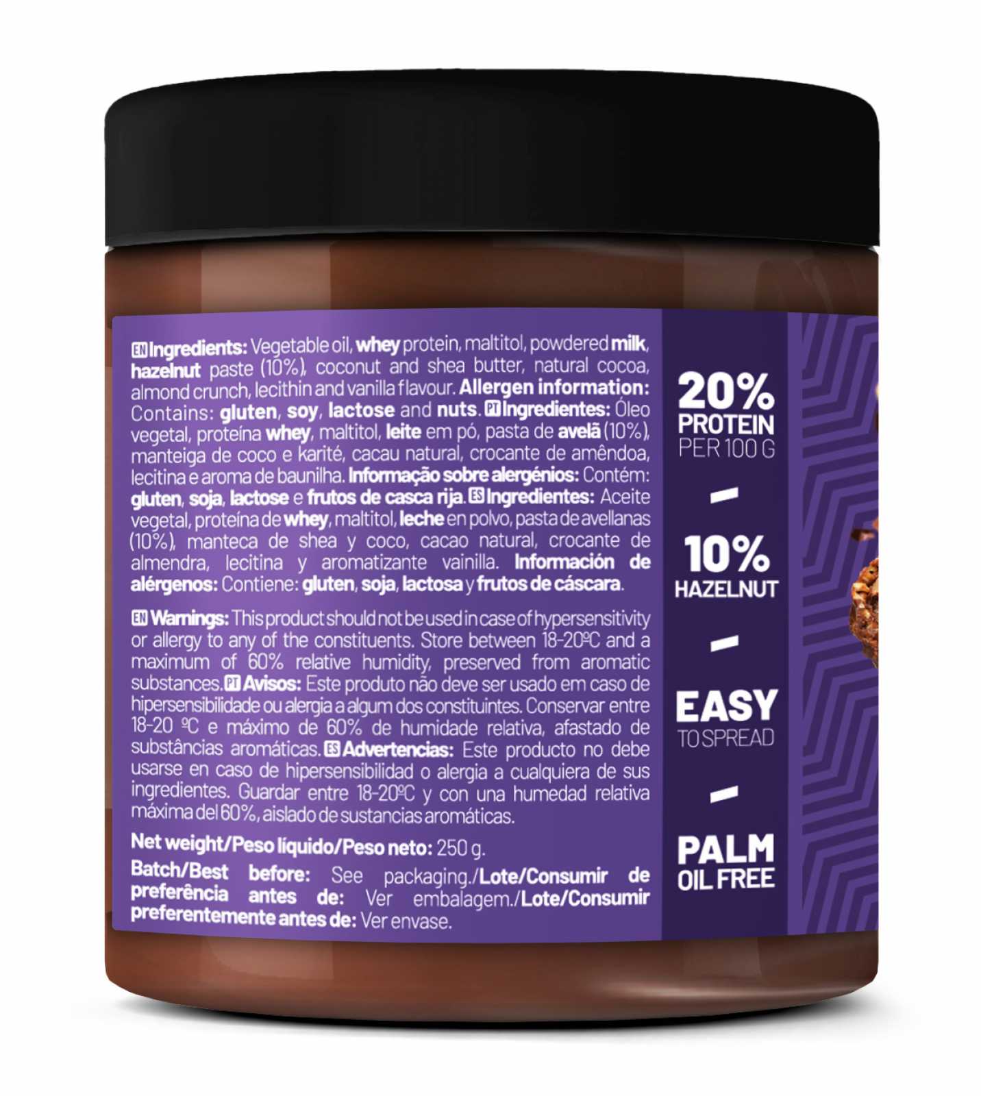 Creme proteico Zumub sabor biscoito americano, 250 gramas