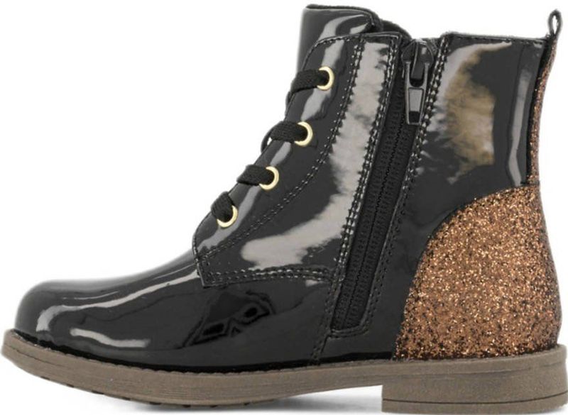 Graceland - Veterboots - Zwart - Lak - Meisjes