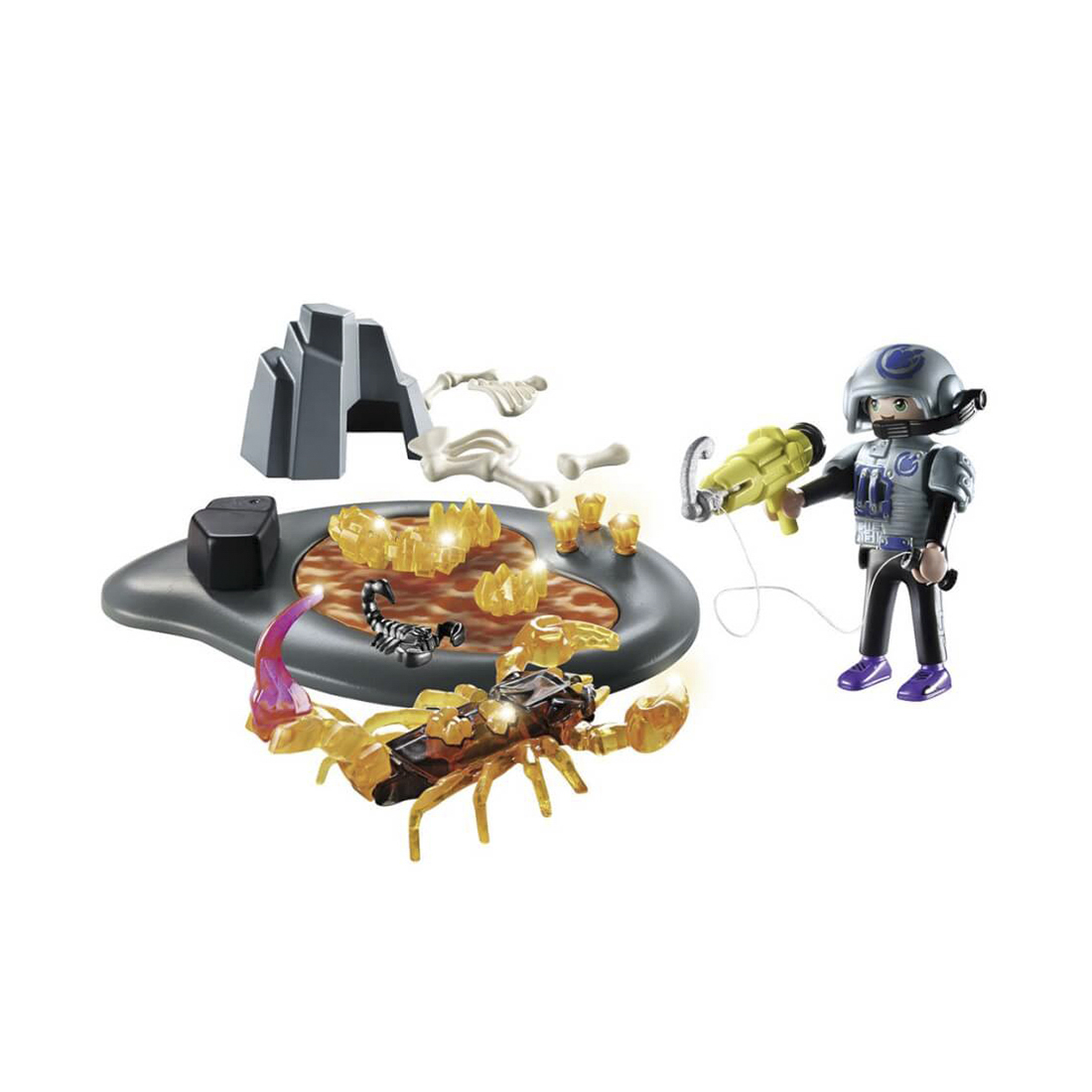PLAYMOBIL 70909 Dino Rise Starter Pack Kampf gegen den Feuerskorpion