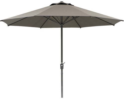 Schneider Korsika parasol Ø 320 H 250 cm, polyacryl 250 g/m², bruin melange